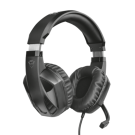 Trust Fejhallgató - GXT 412 Celaz (2m kábel; mikrofon; hangerőszabályzó; 3.5mm TRRS jack + Y kábel; fekete)