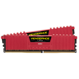 Corsair Vengeance LPX 16GB 3200MHz DDR4 memória CL16 Kit of 2 XMP 2.0 piros