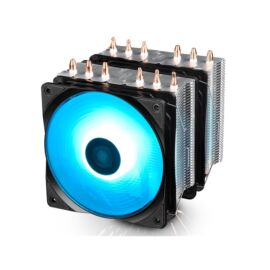 DeepCool CPU Cooler - NEPTWIN RGB (27dB; max. 95,99 m3/h; 4pin csatlakozó; 6 db heatpipe, 2x12cm, PWM, RGB LED)